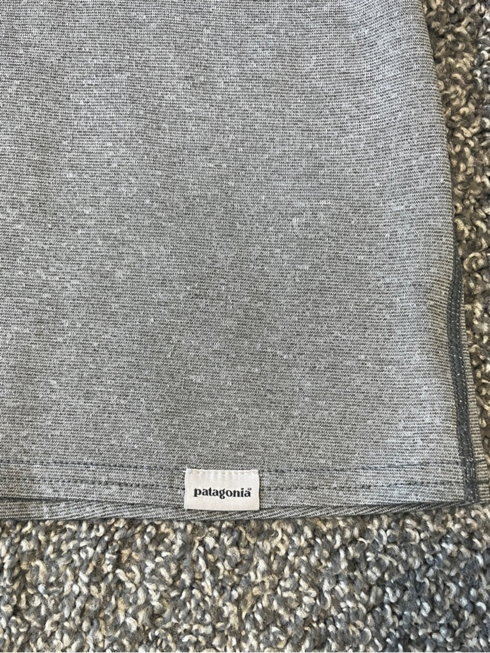 Patagonia Light Heather Gray Zip-Up Pullover Jacket - Picture 7 of 9